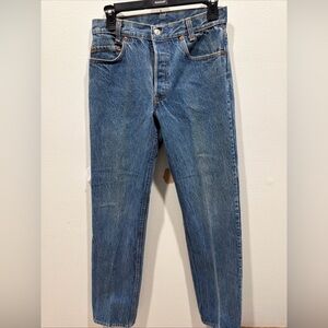 Vtg Jan '86 Levi's 701-0115 Student Fit 501 USA 30x34 Denim Blue Jeans